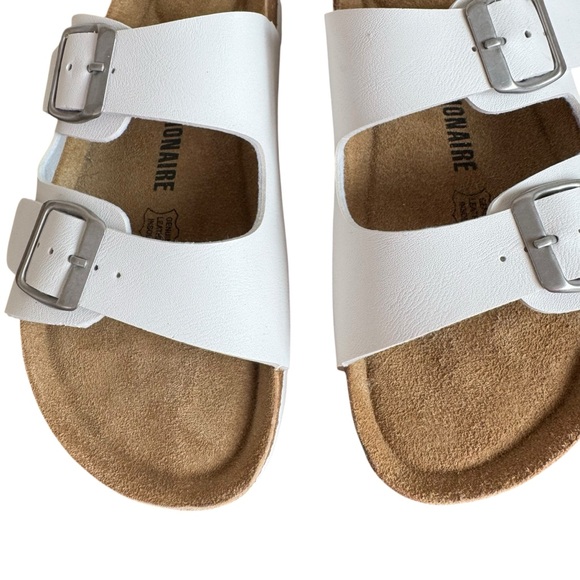 Cushionaire Shoes - Cushionaire Lane Cork Footbed White Sandals Birkenstock Style Women’s 7
